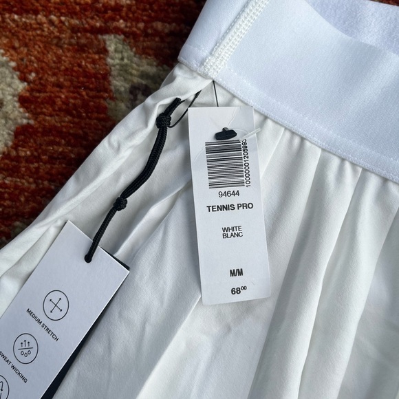 NWT TnAction White Pleated Tennis Skirt | Preppy Tennis Skort - Picture 3 of 7